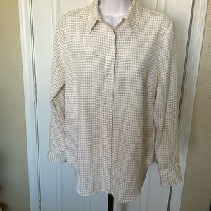 H&M button down long sleeve shirt blouse size 8
